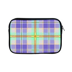 Blue And Yellow Plaid Apple Ipad Mini Zipper Cases by allthingseveryone