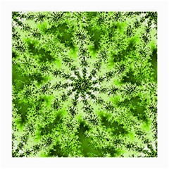 Lime Green Starburst Fractal Medium Glasses Cloth by allthingseveryone