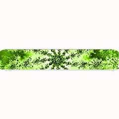 Lime Green Starburst Fractal Small Bar Mats by allthingseveryone