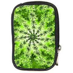 Lime Green Starburst Fractal Compact Camera Cases