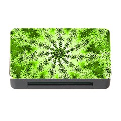 Lime Green Starburst Fractal Memory Card Reader With Cf