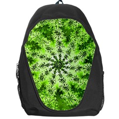 Lime Green Starburst Fractal Backpack Bag