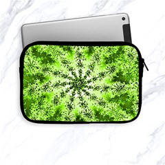 Lime Green Starburst Fractal Apple Ipad Mini Zipper Cases