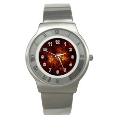 Artsy Brown Trees Stainless Steel Watch by allthingseveryone