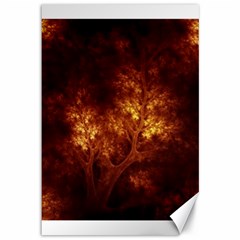 Artsy Brown Trees Canvas 12  X 18  