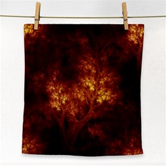 Artsy Brown Trees Face Towel by allthingseveryone