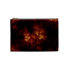 Artsy Brown Trees Cosmetic Bag (medium)  by allthingseveryone