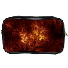 Artsy Brown Trees Toiletries Bags by allthingseveryone