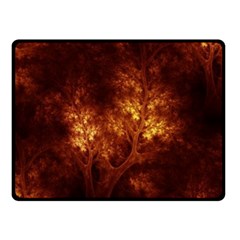 Artsy Brown Trees Fleece Blanket (small) by allthingseveryone