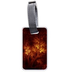 Artsy Brown Trees Luggage Tags (one Side) 