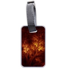 Artsy Brown Trees Luggage Tags (two Sides)