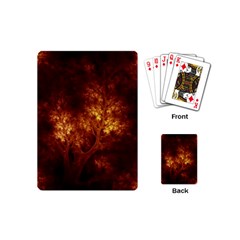 Artsy Brown Trees Playing Cards (mini) 