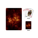 Artsy Brown Trees Playing Cards (Mini)  Back