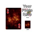 Artsy Brown Trees Playing Cards 54 (Mini)  Front - Heart3