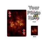 Artsy Brown Trees Playing Cards 54 (Mini)  Front - DiamondA