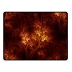 Artsy Brown Trees Double Sided Fleece Blanket (Small)  45 x34  Blanket Front