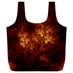 Artsy Brown Trees Full Print Recycle Bags (l)  by allthingseveryone