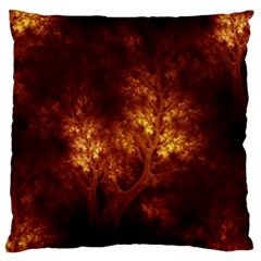 Artsy Brown Trees Standard Flano Cushion Case (one Side)