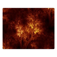 Artsy Brown Trees Double Sided Flano Blanket (large)  by allthingseveryone