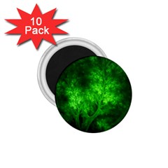 Artsy Bright Green Trees 1 75  Magnets (10 Pack)  by allthingseveryone