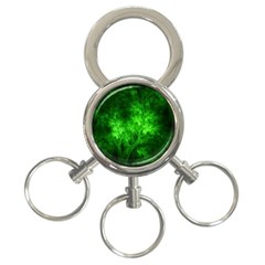 Artsy Bright Green Trees 3-ring Key Chains by allthingseveryone