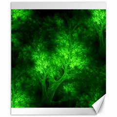 Artsy Bright Green Trees Canvas 8  X 10  by allthingseveryone