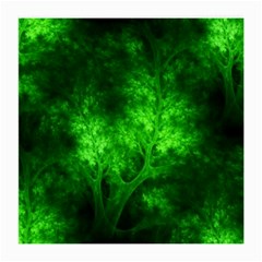 Artsy Bright Green Trees Medium Glasses Cloth (2-side)