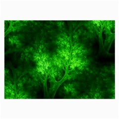 Artsy Bright Green Trees Large Glasses Cloth