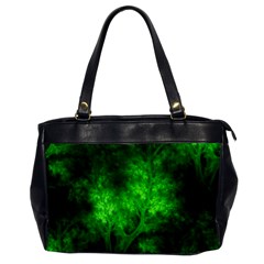 Artsy Bright Green Trees Office Handbags