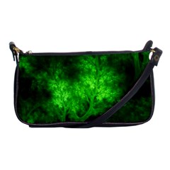 Artsy Bright Green Trees Shoulder Clutch Bags