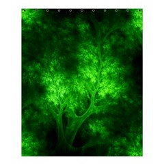 Artsy Bright Green Trees Shower Curtain 60  X 72  (medium) 