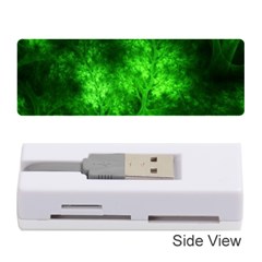 Artsy Bright Green Trees Memory Card Reader (stick) 