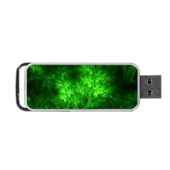 Artsy Bright Green Trees Portable Usb Flash (one Side) by allthingseveryone