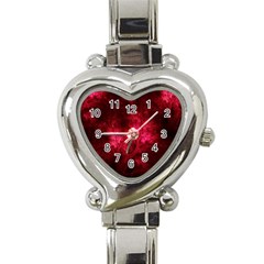 Artsy Red Trees Heart Italian Charm Watch