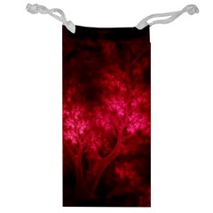 Artsy Red Trees Jewelry Bag