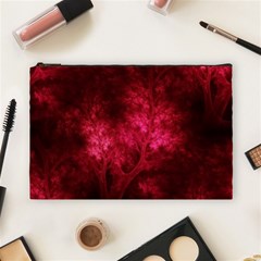 Artsy Red Trees Cosmetic Bag (large) 