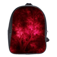 Artsy Red Trees School Bag (large)