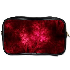 Artsy Red Trees Toiletries Bags by allthingseveryone