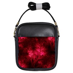 Artsy Red Trees Girls Sling Bags by allthingseveryone