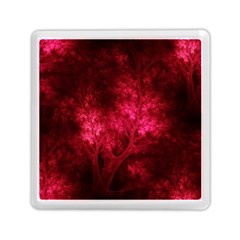 Artsy Red Trees Memory Card Reader (square)  by allthingseveryone