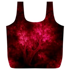 Artsy Red Trees Full Print Recycle Bags (l)  by allthingseveryone