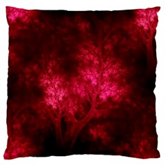 Artsy Red Trees Standard Flano Cushion Case (one Side) by allthingseveryone