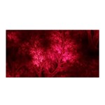 Artsy Red Trees Satin Wrap Front