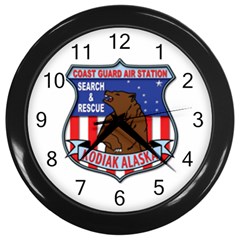 Coast Guard Air Station Kodiak Us Coast Guard Wall Clocks (black) by Bigfootshirtshop