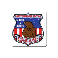 Coast Guard Air Station Kodiak Us Coast Guard Square Magnet by Bigfootshirtshop