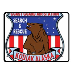 Coast Guard Air Station Kodiak Us Coast Guard Double Sided Fleece Blanket (small)  by Bigfootshirtshop