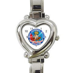 Coast Guard Air Station Borinquen Puerto Rico Heart Italian Charm Watch by Bigfootshirtshop