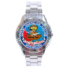 Coast Guard Air Station Borinquen Puerto Rico Stainless Steel Analogue Watch by Bigfootshirtshop