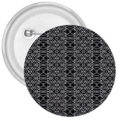 Black And White Ethnic Pattern 3  Buttons by dflcprints