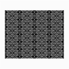 Black And White Ethnic Pattern Small Glasses Cloth (2-side) by dflcprints